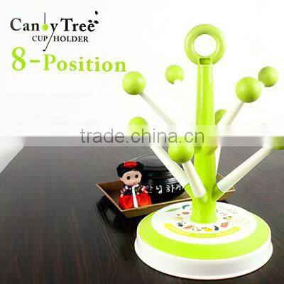 Mug Hooks Stand Tree organizer 8 pcs Racks Kitchen Cup Holder Coffee Tea Home Collection