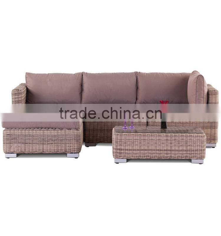 Modern style furniture outdoor PE rattan sofa
