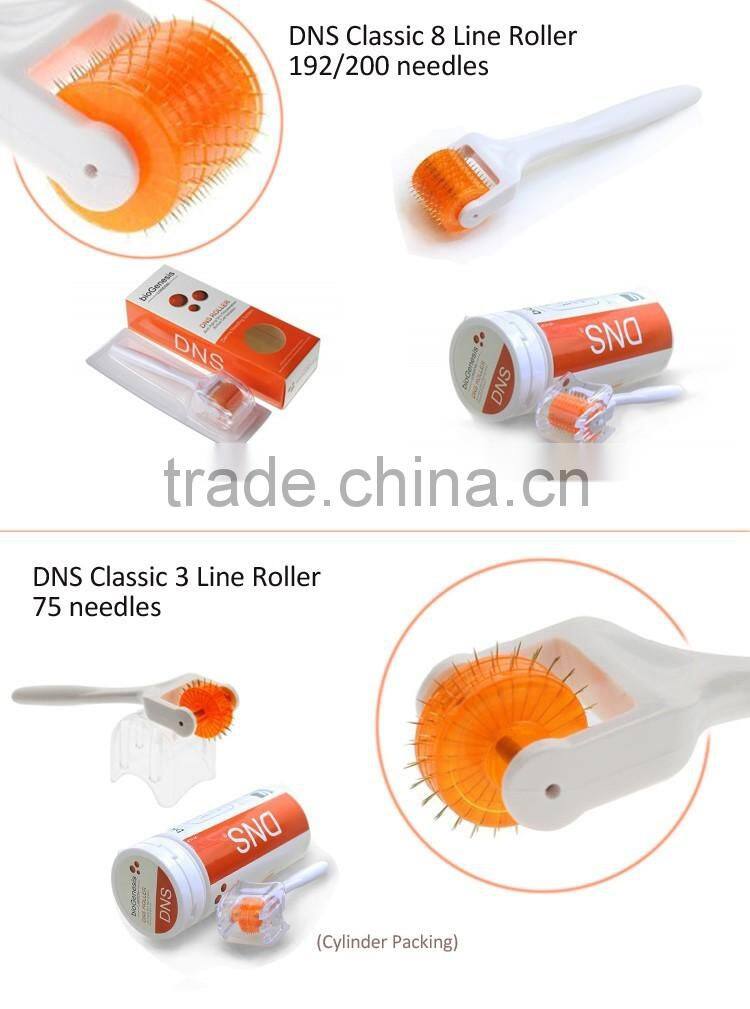Hot sale DNS micro needle derma roller for skin rejuvenation, DNS 192 micro needle derma roller