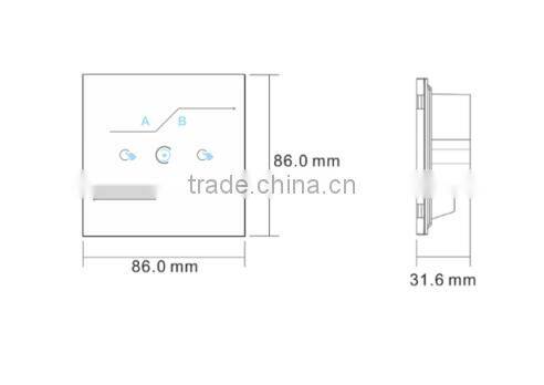 DC12V 2A Voltage and Remote Control type Dali Touch Controller