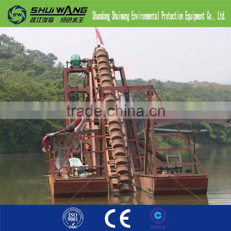 chain bucket sand/alluvial mining dredger sea sand dredger