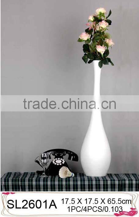 Wholesale decorative standing fibreglass lacquered vase
