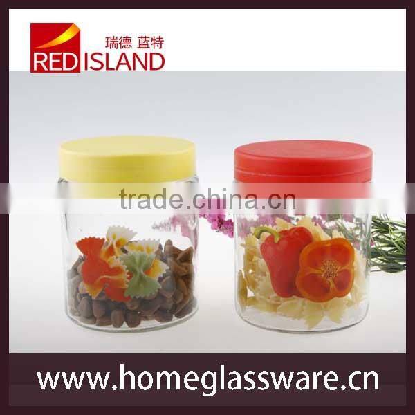 500ml glass storage bottle with plastic lid
