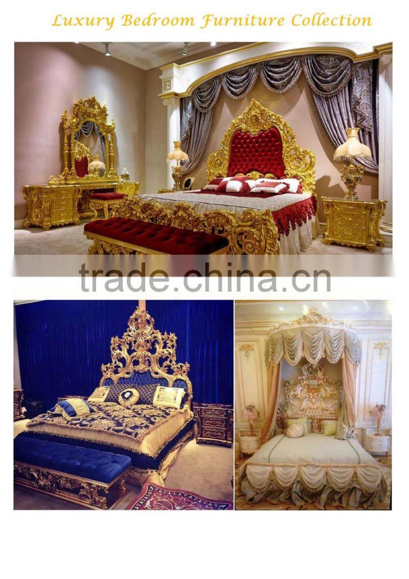 European Painted Triple Door Wardrobe, French Rococo Style Three Doors Wardrobe