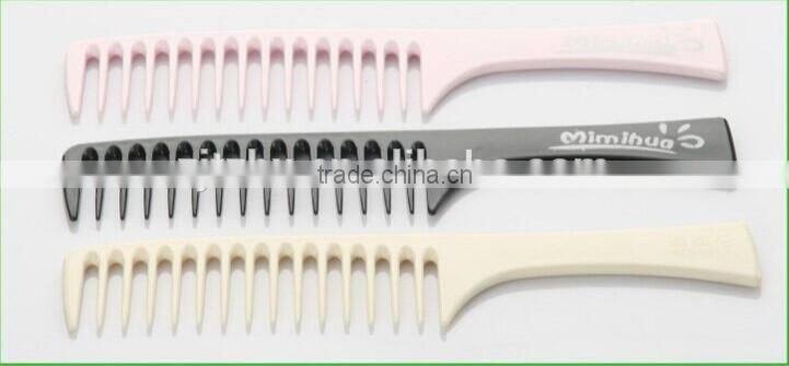 Wholesale Plastic Fashion Factory Direct Sell Wide Tooth Hair Comb 22*4.5cm