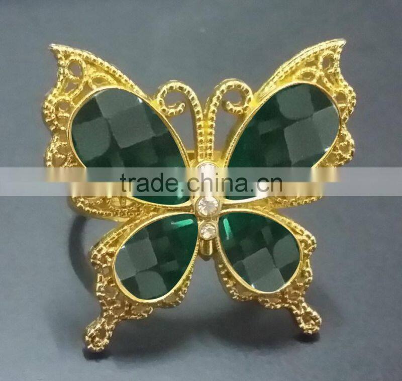 new gold crown napkin ring,event favor napkin ring