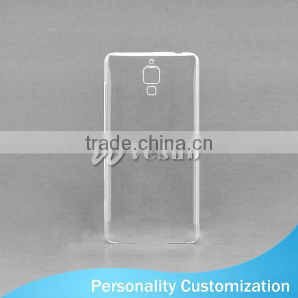 Wholesale Custom Design Light Weight Bulk 3D Clear Blank Sublimation Plastic Cell Phone Case For Xiaomi Mi4