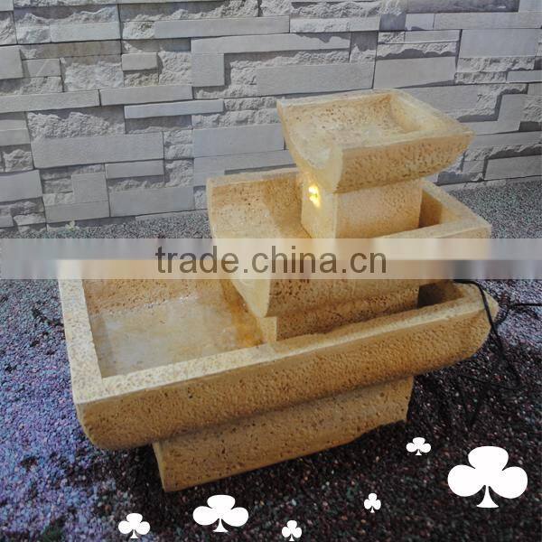 Home and garden new products 2015 led 3 tier water fountains