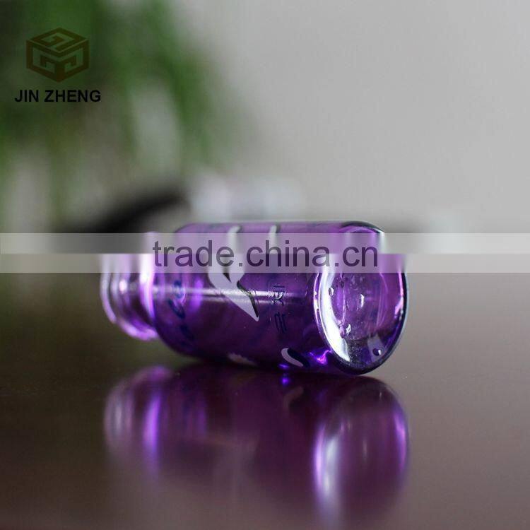 China manufacture purple color 10ml glass bottle for essential oil
