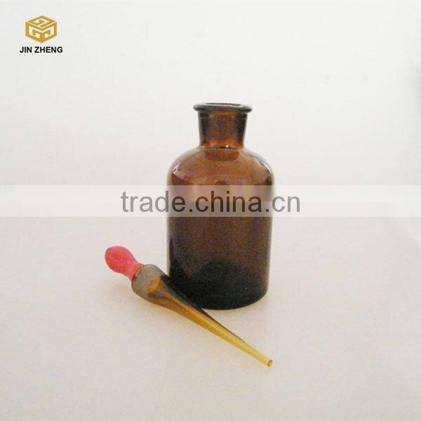250ml amber glass bottle with dropper
