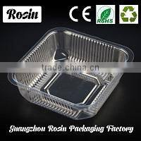 Alibaba China food grade PET clear hinged plastic clamshell lettuce packaging