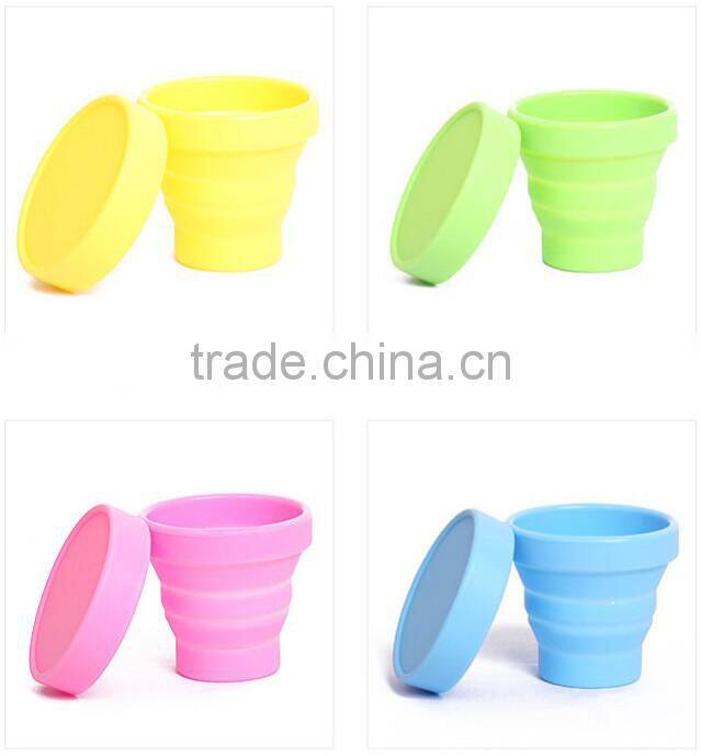 Supply fashion creative travel portable telescopic motion cup / folding cup