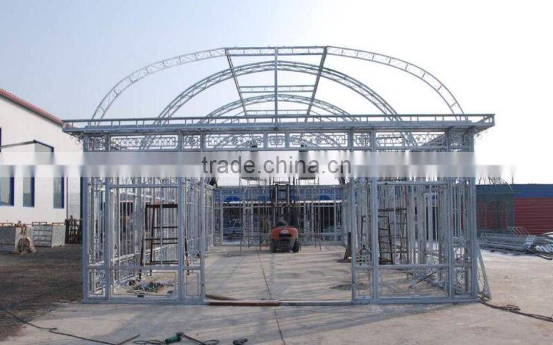 Trade assurance Galvanized steel frame garden greenhouse