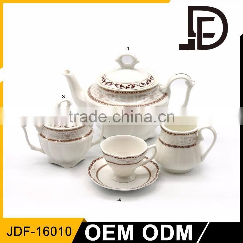 Drinkware porcelain gold plated coffee set tea set, tea and coffee sets, arabic tea set