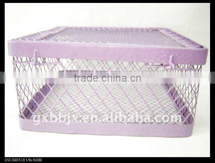 Pink/Purple square wire storage wedding gifts souvenirs