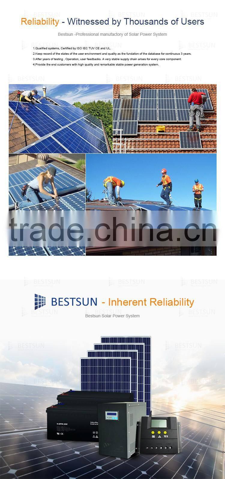 BESTSUN 5000w photovoltaic electricity solar system,3 phase 15kw solar energy system with competitive price