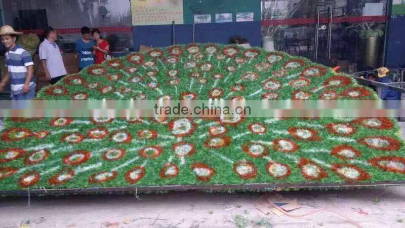 artificial plastic peacock for decoration fake garden green sculpture
