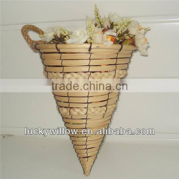 Direct supplier decorative wicker wall basket