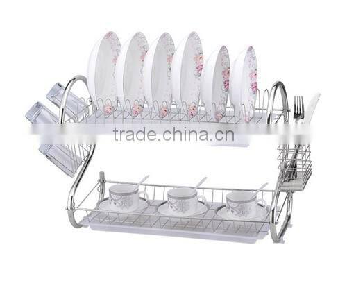 Metal wire kitchen dish dryer