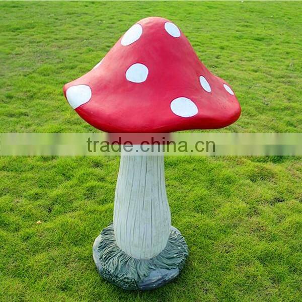 Garden ornaments fiberglass decorative garden mushroom sculpture