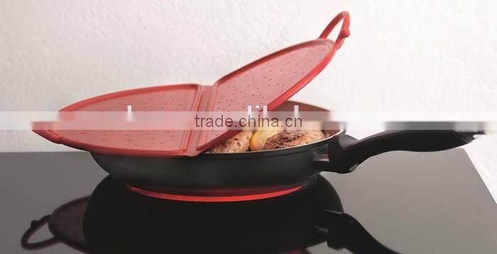 NBRSC Multifunction Foldable Silicone Pot Strainer Splatter Screen Guard