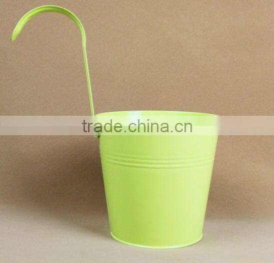Galvanized Hanging Flower Pot
