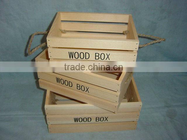small wooden crates wholesale
