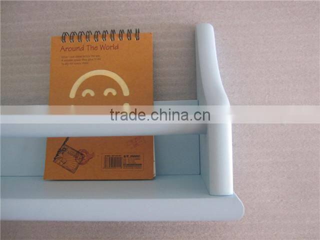 Red decorative wall shelf Wood nursery wall shelf