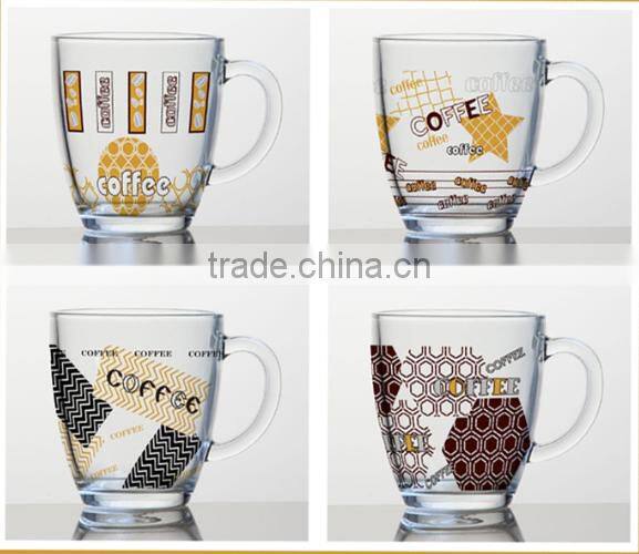 6oz 8oz 10oz 12oz Caffe Latte Espresso Cappuccino glass coffee cup glass mug