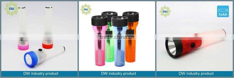 small cheap led plastic flashlight