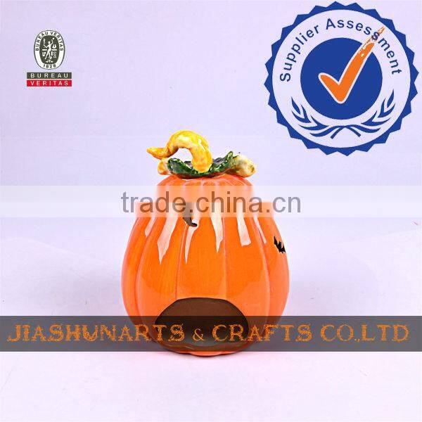 Pumpkin Halloween Ceramics Candlesticks