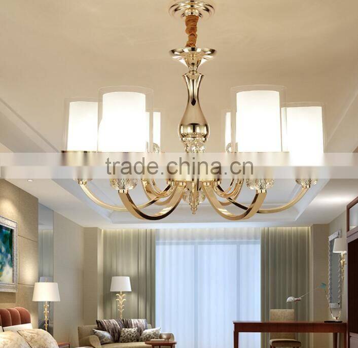 M983 Momoda elegant European Crystal modern living room bedroom lighting chandelier pendant lamp