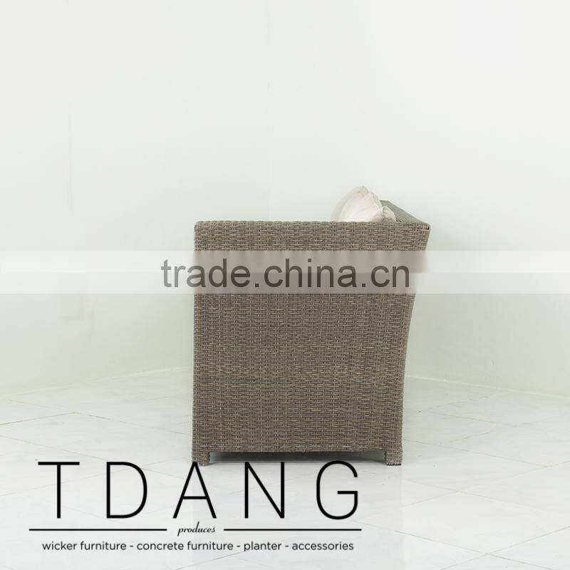 Salinas Wicker Right Hand Sofa 3 seats - Weather Resistant Outdoor Wicker Love Seat