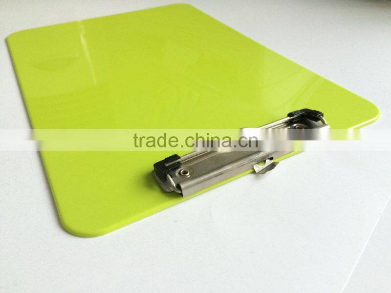 A4 PS green writing clip board