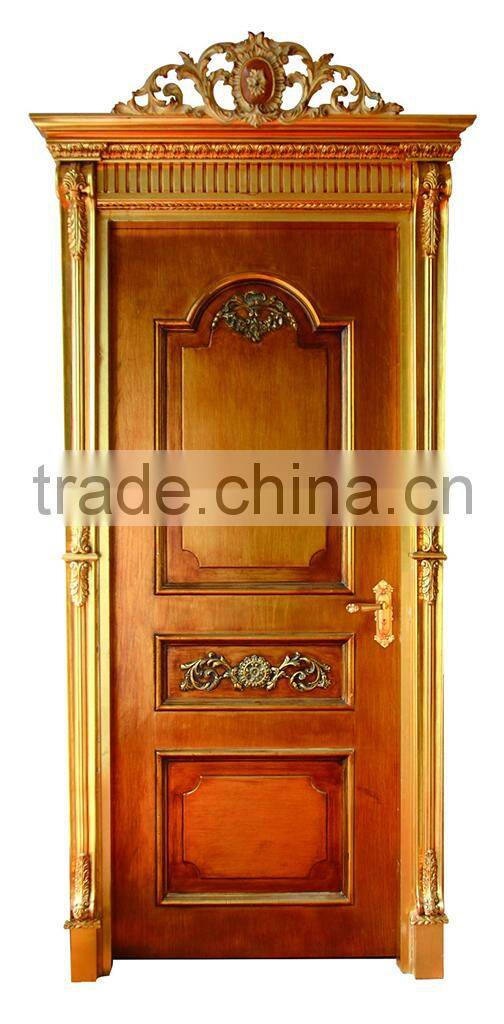 Exquisite French Rococo Style Solid Wood Door Painted in Antique Surface BF11-12241c