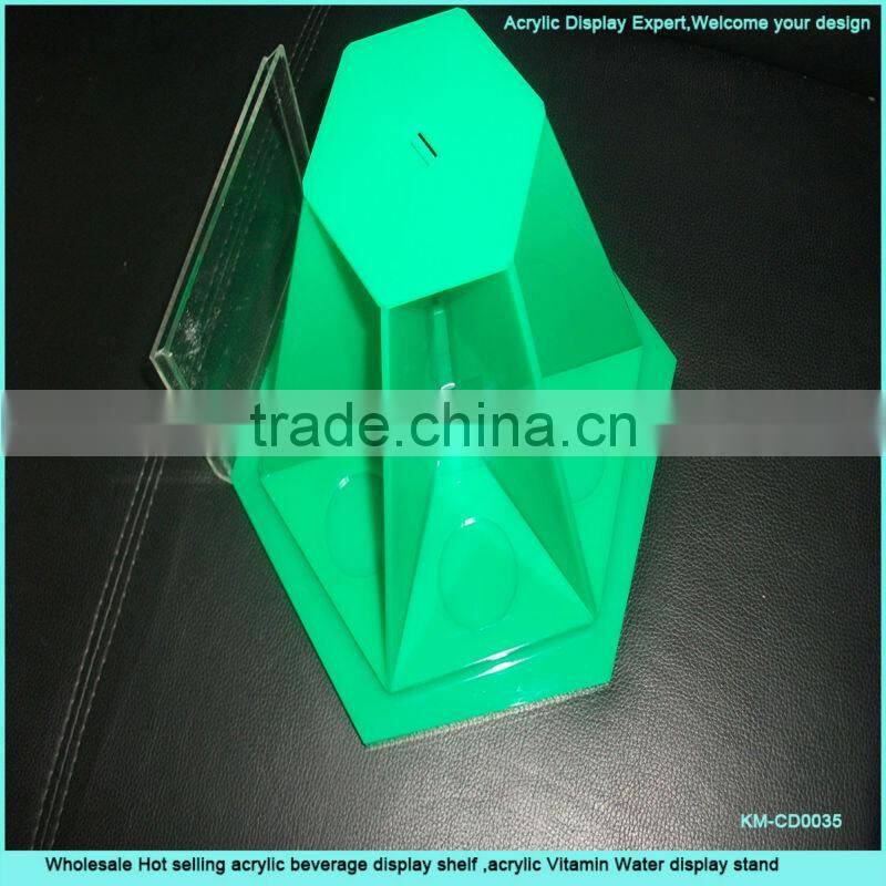 Fashion and colorful acrylic rotate table display stand
