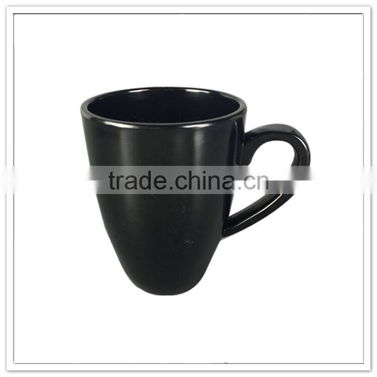 Glazed promotion water cup, clear black melamine cups and mugs without printing