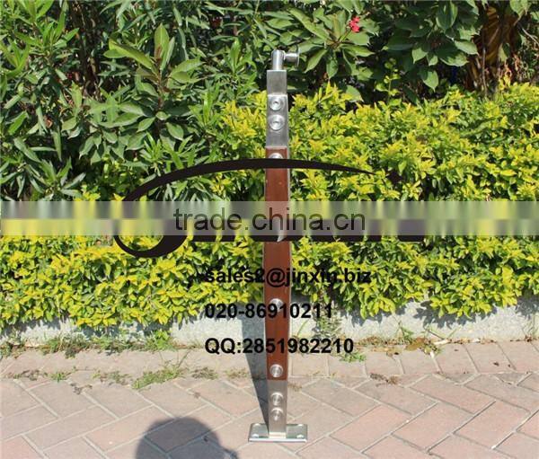 Guangzhou outdoor wood railing and stainless steel wood railing