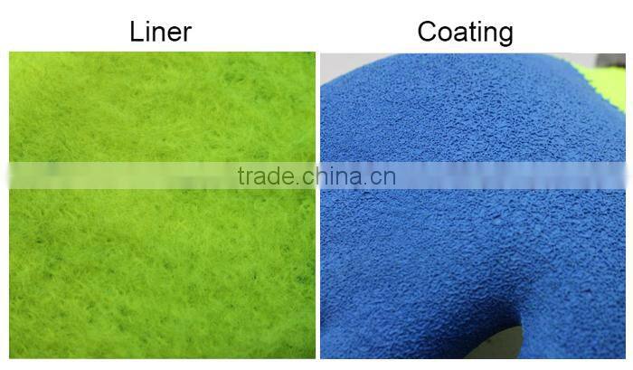 NMSAFETY 7 gauge Latex foam winter glove for cool enviroment safety working gloves