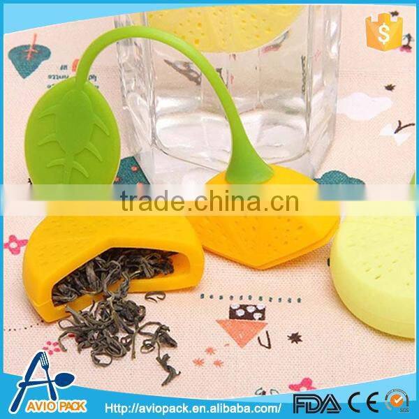 Food grade silicone tea filter lemon shaped tea filter