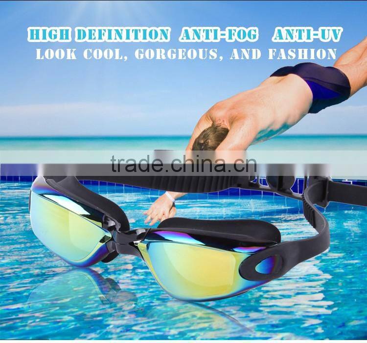 New Fashional custom design silicone sports goggle,swim goggle(CF-7900)