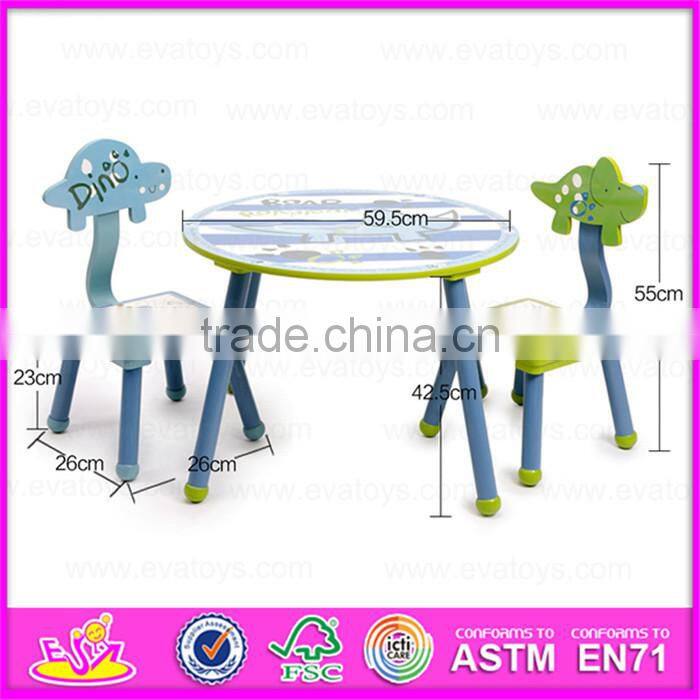 Eco-friendly student wooden writing table chair for kids,High quality kids writing table and chair set W08G153
