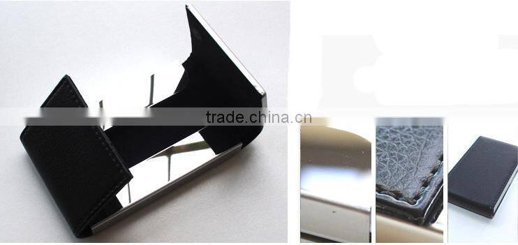 pu copy leather high-capacity business card holder