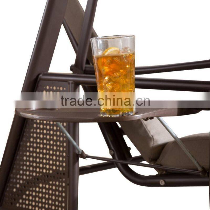 3 seat patio swing chair metal swing chair with steel frame for hot sale