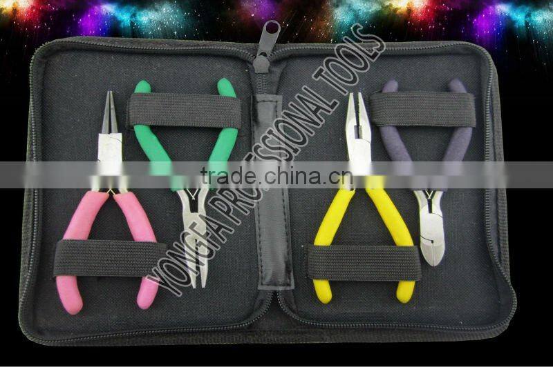 YF271 carbon steel 4PCS mini DIY plier set
