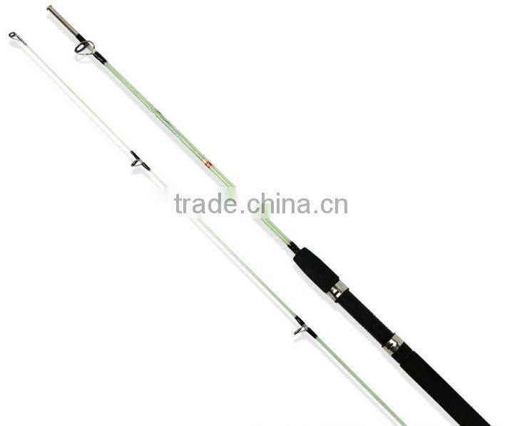 White Color 2-Section Fiberglass Spinning Fishing Rod