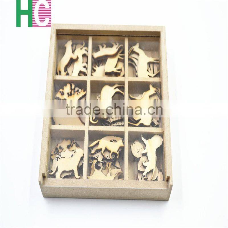 2016 art craft new design Christmas Present wooden stamps snow wood toy piece