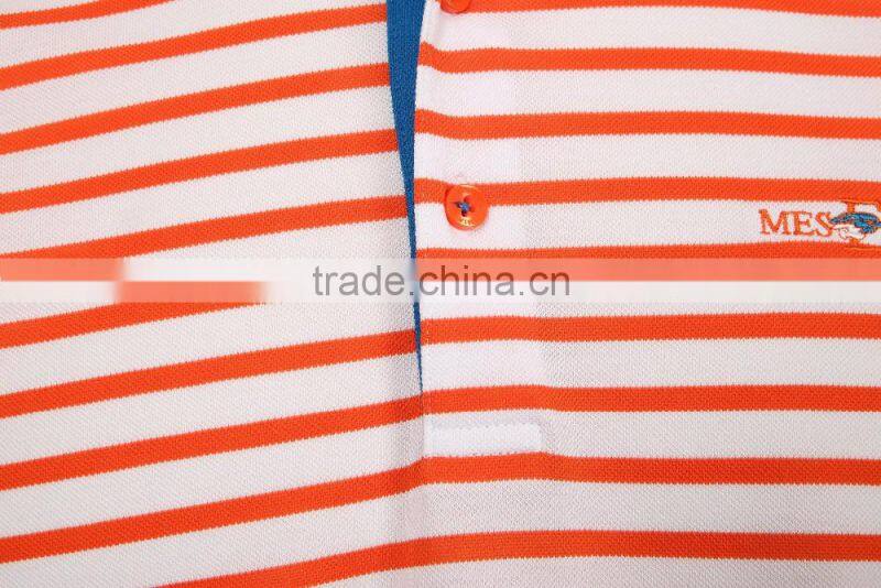 Cotton polo shirt embroidery