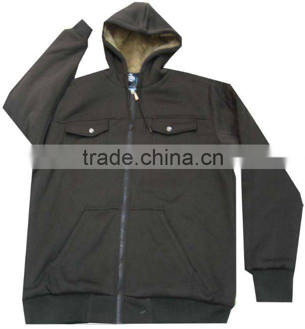 2012 men's fashion FUR fleece jackets
