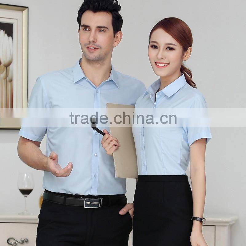 2017 Latest Design Formal Shirt for Men Curved Hemline Classic Formal Shirt Wholesale